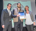 Premi al Millor arbitre(desq. a dreta): Josep Martnez, Hector Gonzlez, Eva Menor.
