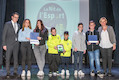 Premi al Millor equip (desq. a dreta): Josep Martnez, Equip Femen AEE INS Badia del Valls, Equip Benjam C del CD Badia del Valls, Equip Alev A del CD Badia del Valls, Eva Menor.