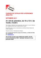 matrícula cursos de català per a persones adultes