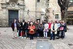 Participants dels cursos de català i del Voluntariat per la Llengua a Badia del Vallès, en un moment de la visita. Foto: SLC de Badia del Vallès