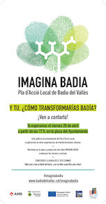 Cartell de presentaci del projecte Imagina Badia (castell)