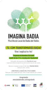 Cartell de presentació del projecte Imagina Badia