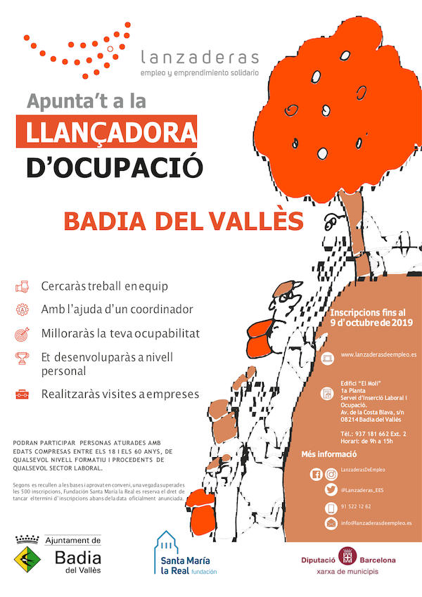 Cartell de la llanadora d'ocupaci de Badia