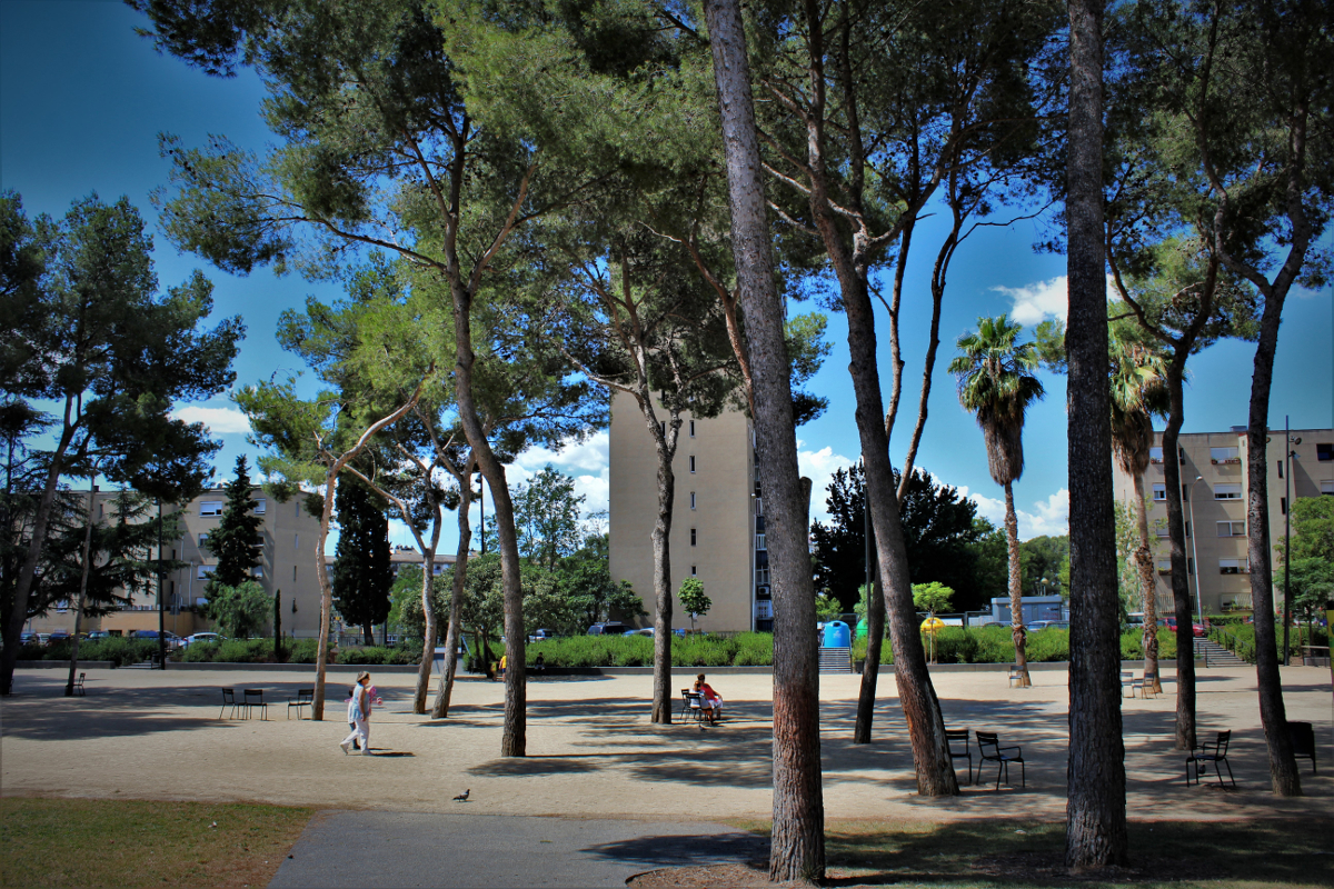 El Parc de Joan Oliver, un dels parcs el manteniment dels quals es paga mitjanant el tribut metropolit