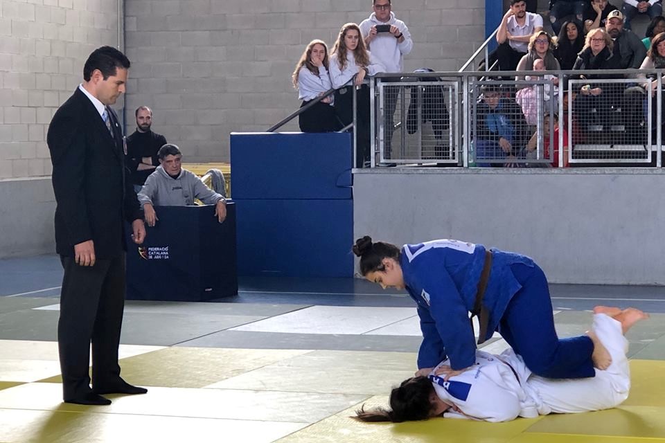 Un moment del campionat de Judo