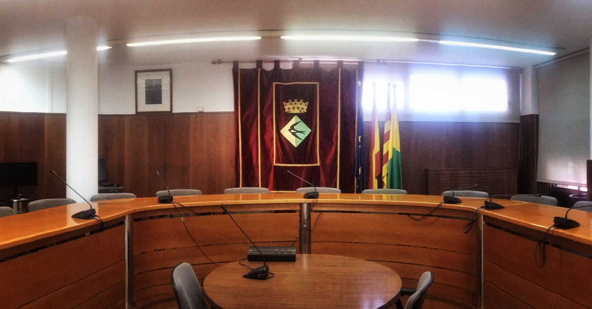 Sala de Plens de l'Ajuntament de Badia del Valls