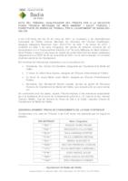 Acta del tribunal qualificador del procés per a la selecciód´un/a tècnic/a mitjà/ana de Medi Ambient i Salut Pública i constitució de borsa de treball per a l´Ajuntament de Badia del Vallès
