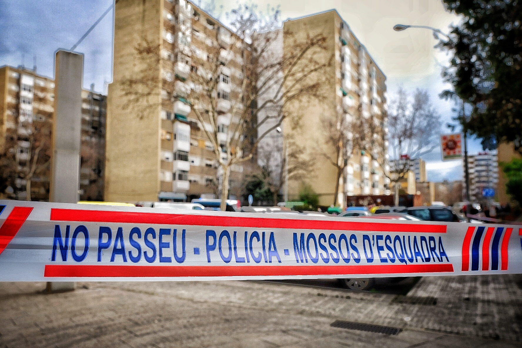 Els Mossos dEsquadra detenen un home al carrer Santander per la seva presumpta implicaci en la mort d'una dona