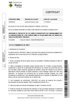 Certificat d´aprovació del projecte d´obres d´arranjament de la vorera nord de l´av. Eivissa amb la plaça Montjuïc de Badia del Vallès