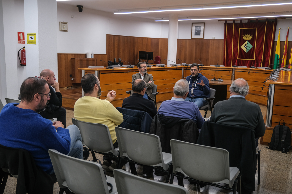 Reuni de l'Ajuntament i l'Agncia de Residus de Catalunya amb la Comissi de l'Amiant