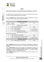 Anunci d'aprovaci de l'Oferta Pblica d'Ocupaci de l'Ajuntament de Badia del Valls per a l'any 2023