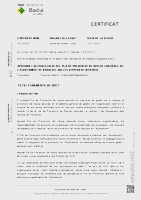 Certificat d'aprovació de l'actualització del Pla de Prevenció de Riscos Laborals de l'Ajuntament de Badia del Vallès