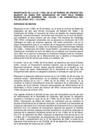 Modificació de la Llei 1/1994, de 22 de febrer, de creació del municipi de Badia del Vallès