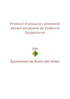 Protocol d´actuació i prevenció davant situacions de violència ocupacional