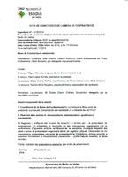 Acta Mesa de Contractació de 26/02/2015