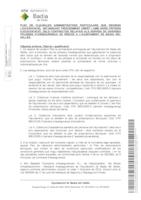 Plec de clusules administratives particulars relatius als serveis de diverses plisses d'assegurana de riscos a l'Ajuntament de Badia del Valls