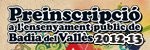banner preinscripcions 2012-13