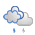 Molt ennuvolat amb pluja escasa nit Molt ennuvolat amb pluja escasa nit