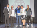 Premi al Millor entrenador (d´esq. a dreta): Josep Martínez, Eva Menor, Carlos Santos, Alicia Alonso, Adrián García.