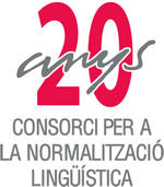 logo 20 anys consorci per la normalitzaci&oacute; ling&iuml;sta vall&egrave;s occidental 3