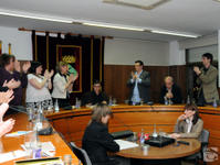 vista general pleno extraordinario de renuncia a la alcaldia con aplausos vista general pleno extraordinario de renuncia a la alcaldia con aplausos