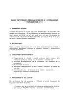 Bases Espec&iacute;fiques Reguladores per a l'atorgament de Subvencions 2010