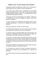 normes d'&uacute;s taller manipulaci&oacute; de residuus
