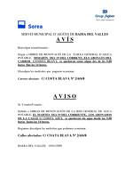 aviso corte de agua 19/01/2010
