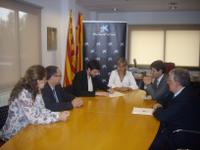 100611 signatura conveni la caixa-fundaci&oacute; tallers