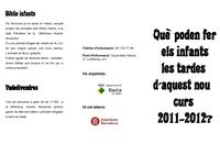 Triptic activitats infants 2011-12