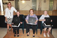 alcaldessa i tres homenatjats