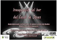 cartell inauguraci&oacute; bar casal de joves