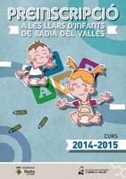llibre preinscripci&oacute; llars infants