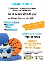 cartell casal d'estiu adolescents