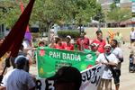 Membres de la PAH de Badia. Al fons, 4 dels regidors de l'AEB