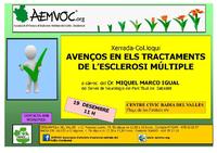 Cartell Xerrada - col&middot;loqui Aven&ccedil;os en els tractaments de l'esclerosi m&uacute;ltiple