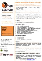 Cartell CIATE estiu 2015