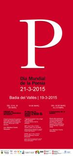 Cartell del Dia Mundial de la Poesia 2015 a Badia del Vall&egrave;s