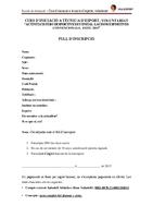 Full d'inscripci&oacute; Ciate estiu 2015