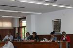 Els regidors Sabariego, Rodr&iacute;guez (PSC), Mateu (CiU), Escriv&aacute;, Mu&ntilde;oz (PP) y Ortiz (PXC)