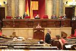 Marta Ribas (ICV), durant la seva intervenci&oacute;