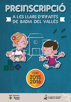 Llibret preinscripci&oacute; llars d'infants per al curs 2015-2016