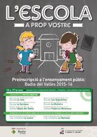 Preinscripci&oacute; a l&acute;ensenyament p&uacute;blic per al curs 2015-2016