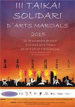 Cartell del III Taikai solidari d'Arts Marcials 2015