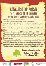 Concurs de Poesia. Jornada de la Gent Gran de Badia del Vall&egrave;s 2015
