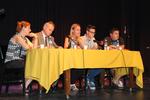 D'esq. a dreta: Reme Moreno, Llu&iacute;s Baulenas, Eva Menor, Iv&aacute;n Sanz i Jos&eacute; Manuel L&oacute;pez