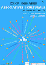 Cartell de les Jornades Associatives i Culturals de Badia del Vall&egrave;s 2016