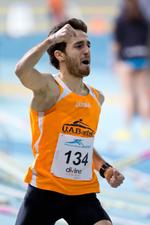 Luis Grima, medalla de bronze en els 800 m del Campionat de Catalunya en Pista Coberta. Foto: Salva Pou &ndash; atletisme.cat