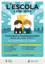 Jornades de portes obertes i preinscripci&oacute; a l'ensenyament p&uacute;blic