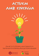 Cartell de l'exposici&oacute; 'Actuem amb energia'